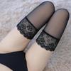 Stockings Silicone Nonslip Sexy Sheer Thigh High Wide Lace Stockings Women Long Socks Bandage Stocking Nightclubs Pantyhose