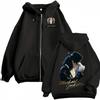 Michael Jackson Roi de la Pop 2026 Film Sweat à Capuche zippé Hommes Femmes Hip Hop Musique Veste Sweatshirts Manches Longues Fermeture éclair Capuche Manteaux