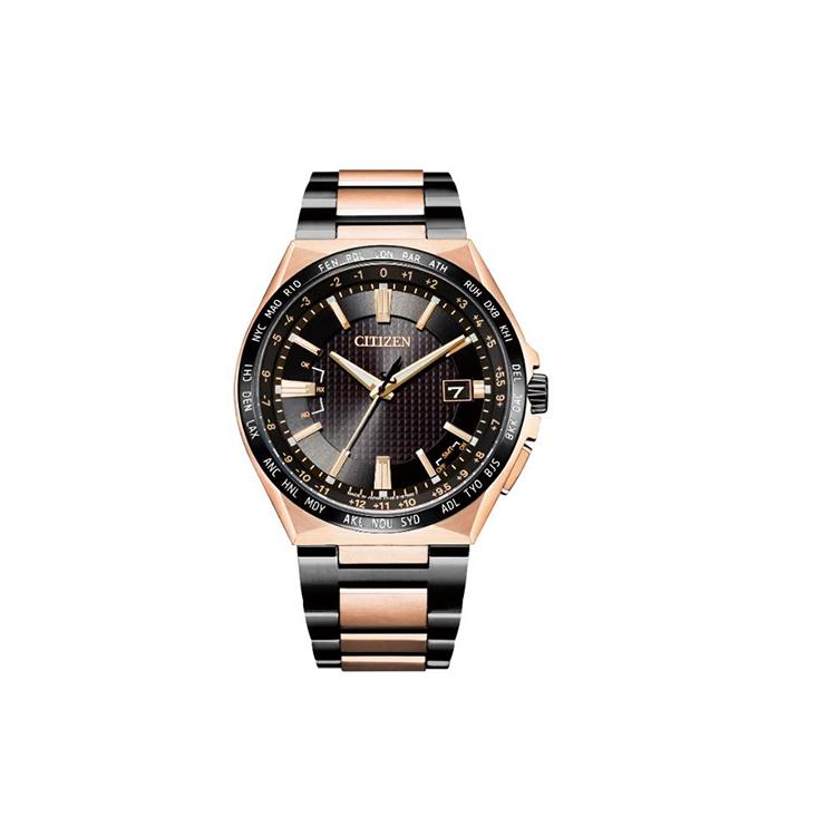 Citizen Colección Eco-Drive Reloj con Movimiento de Cuarzo Alimentado por Luz Relojes para Hombre Esfera Negra CB0215-77E