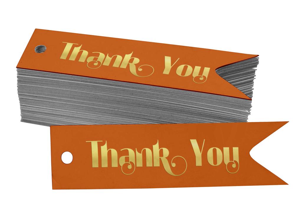 Inkdotpot Gold Foil Paper Hang Tags Thank You Bridal Shower Favor Tags 100