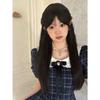 Summer new college plaid girly dress female sweet age-reducing small doll collar A-word skirt