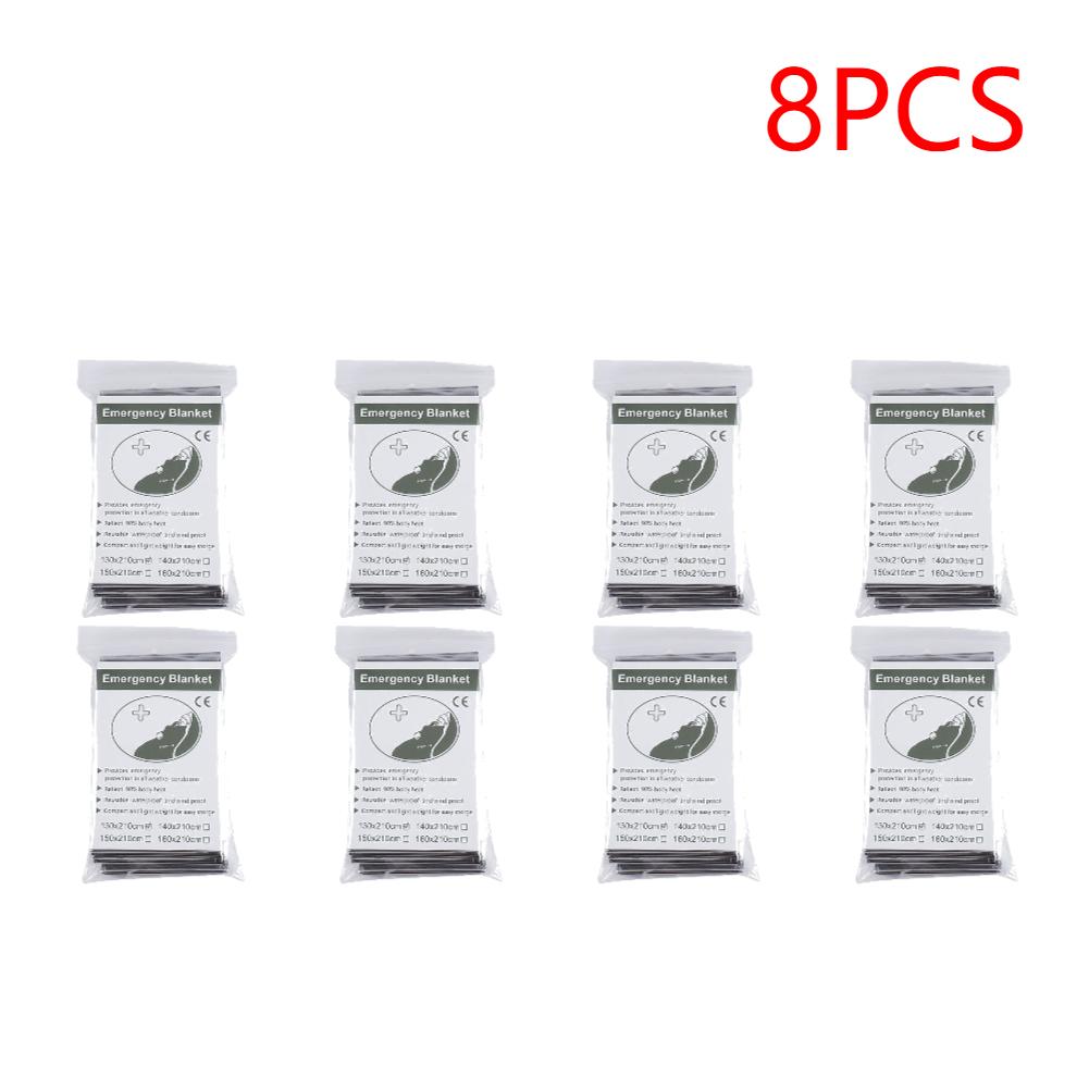 1-30PCS Windproof Foil Thermal Emergency Blanket Survival Gear First Aid Military Rescue Kit Waterproof Folding for Camping Outd