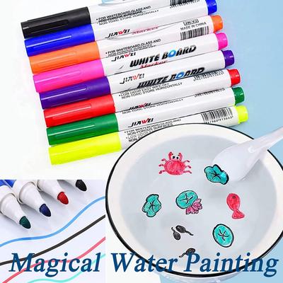 Drawing Ceramic Spoon Magical Water Painting Pen Whiteboard Markers Doodle Pen Colorful Mark Pen