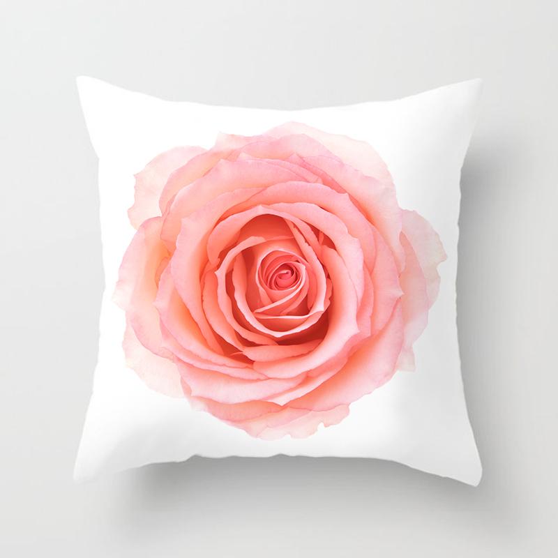 Flower Pattern Decorative Sofa Cushion Cover Pillow Pillowcase Throw Pillows Home Decor Pillowcove Pink