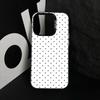 Classic Polka Dot Phone Case For iPhone 17,16,15,14,13,12,11 Plus,Pro Max,XS,Colorful Silver Black Cover