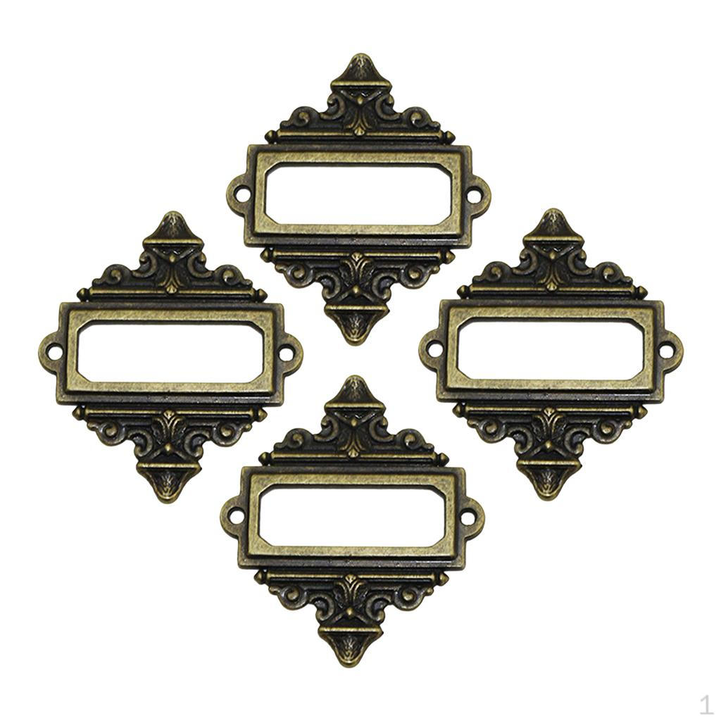 

Cabinet Decorative Card Tag Label Bronze