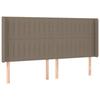 VidaXL Tête de Lit à LED Meuble de Chambre à Coucher Accessoire de Lit Double Tête de Cadre de Lit Intérieur Taupe 3124312