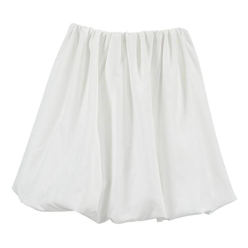 

Fashion 2025 Spring White Skirt Women Mini Skirt Stylish Miniskirt Easiest for Match White L(Suggested 57.50 kg-62.50 kg)
