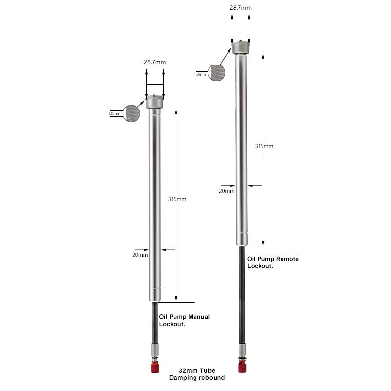 BOLANY Fahrrad Federgabel Kartusche Öl Dämpfer Stange 26/27.5/29 Zoll Fahrrad Gabel vorne Reparaturteil Fahrrad Luftgabel Upgrade Zubehör