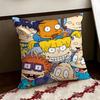 Anime cartoon RRugrats Cushion Cover Reversible Soft Durable Pillow Cover Home  Car MultiScene Use for Daily Comfort