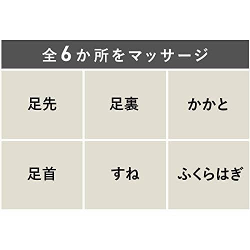 Panasonic Home Air Massager Leg Refle Feet To Calf 4 Courses Equipped with Warming Function Dark Gray EW-RA180-H