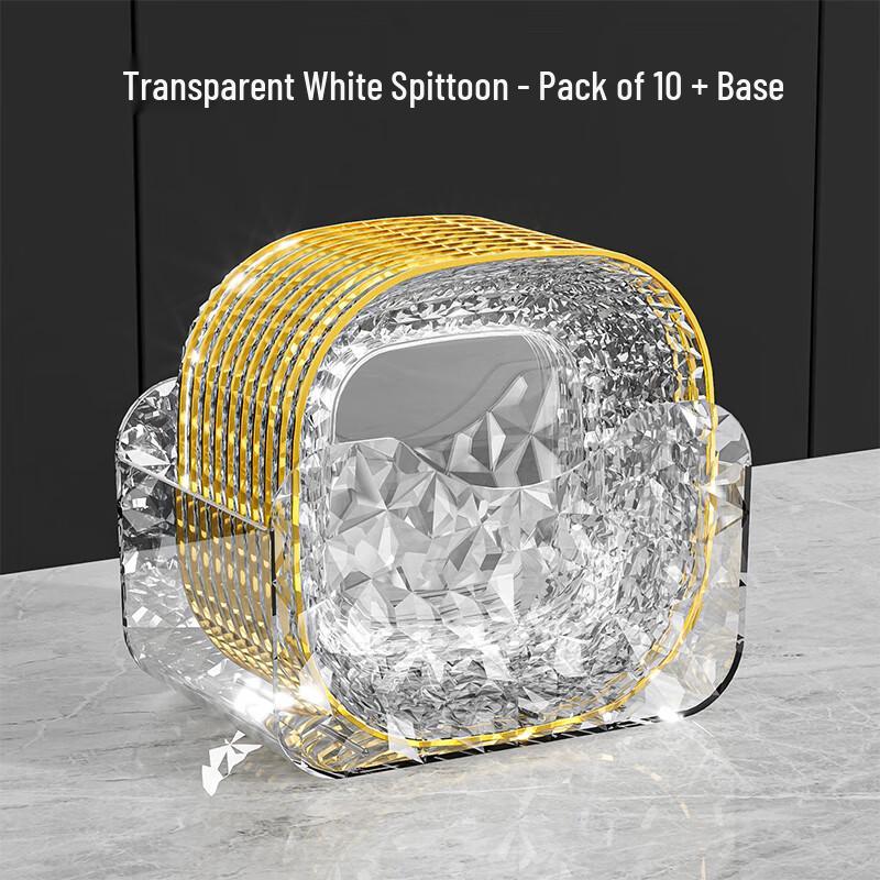 KANGMO Light Luxury White Desktop Bone Dish Set