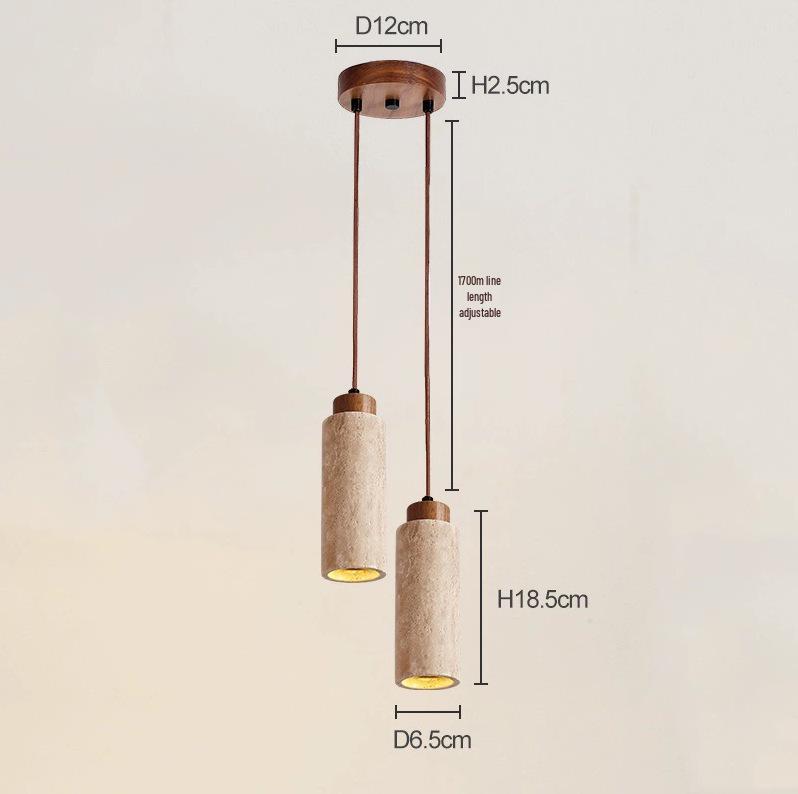 Wabi-Sabi Japanese Retro Pendant Light for Bedside and Bar Counter