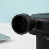 55W Electric Air Pumps with Separate Inflate and Deflate Ports, EU Plug, 12V Vehicle Power Plug, and 3 Nozzles for Fitting Valves