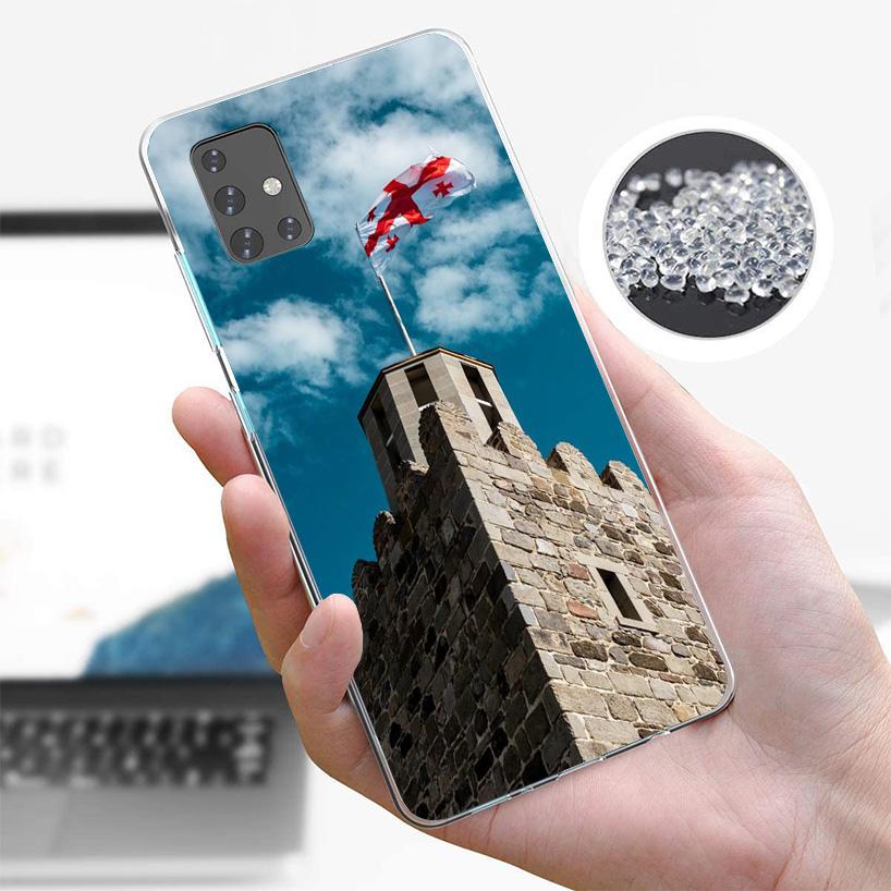 Georgia Flag Cover Phone Case For Samsung Galaxy A12 A22 A32 A52 A72 A02S Phone Case Note 20 Ultra 10 S10 Plus A51 A71 A50S A20S