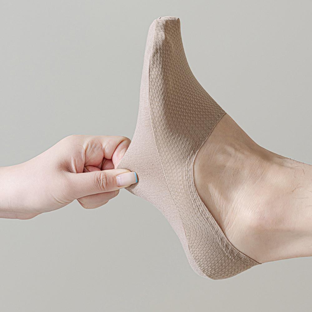 Men's Low Cut Ankle Boat Socks Summer Thin Breathable Invisible No Show Socks Men Male Silicone Anti-slip Ice Silk Sock Slippers