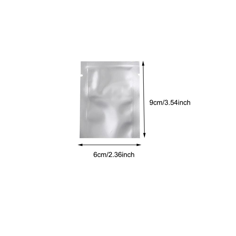 10-200pcs Vacuum Sealing Foil Bags Silver for Storage, Heat Sealable Aluminum Foil Pouches, Vacuum Bag for Coffee, Spices,Powder