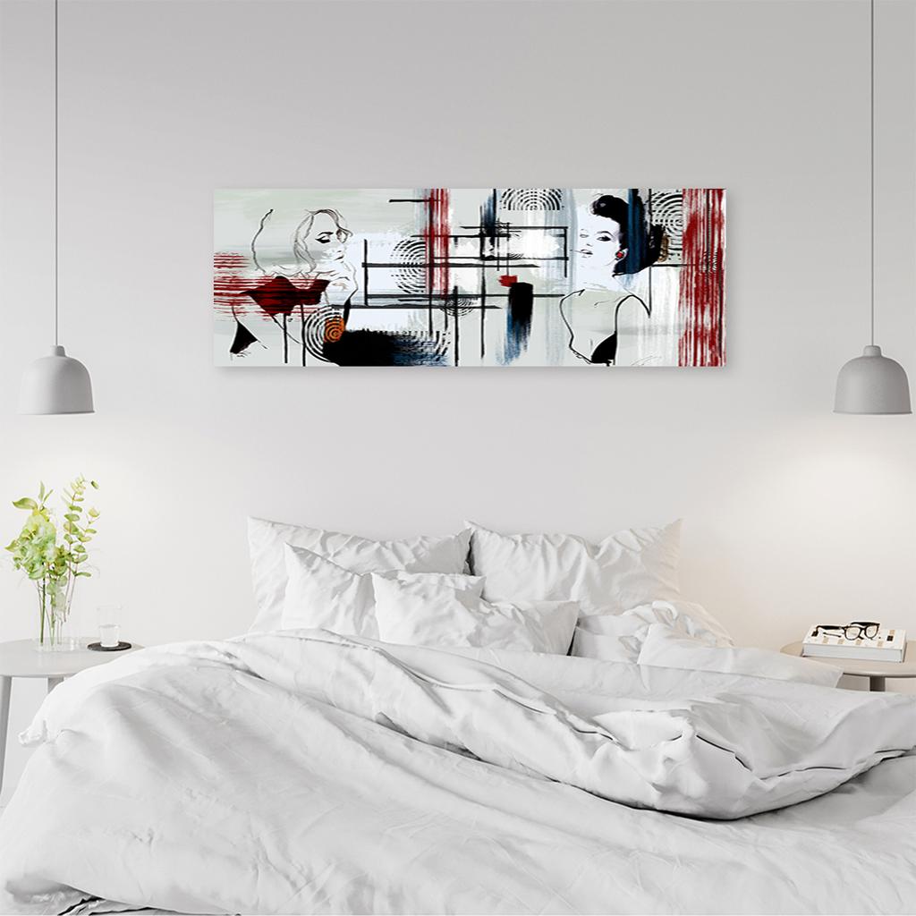 Canvas Print, Two Women Abstract