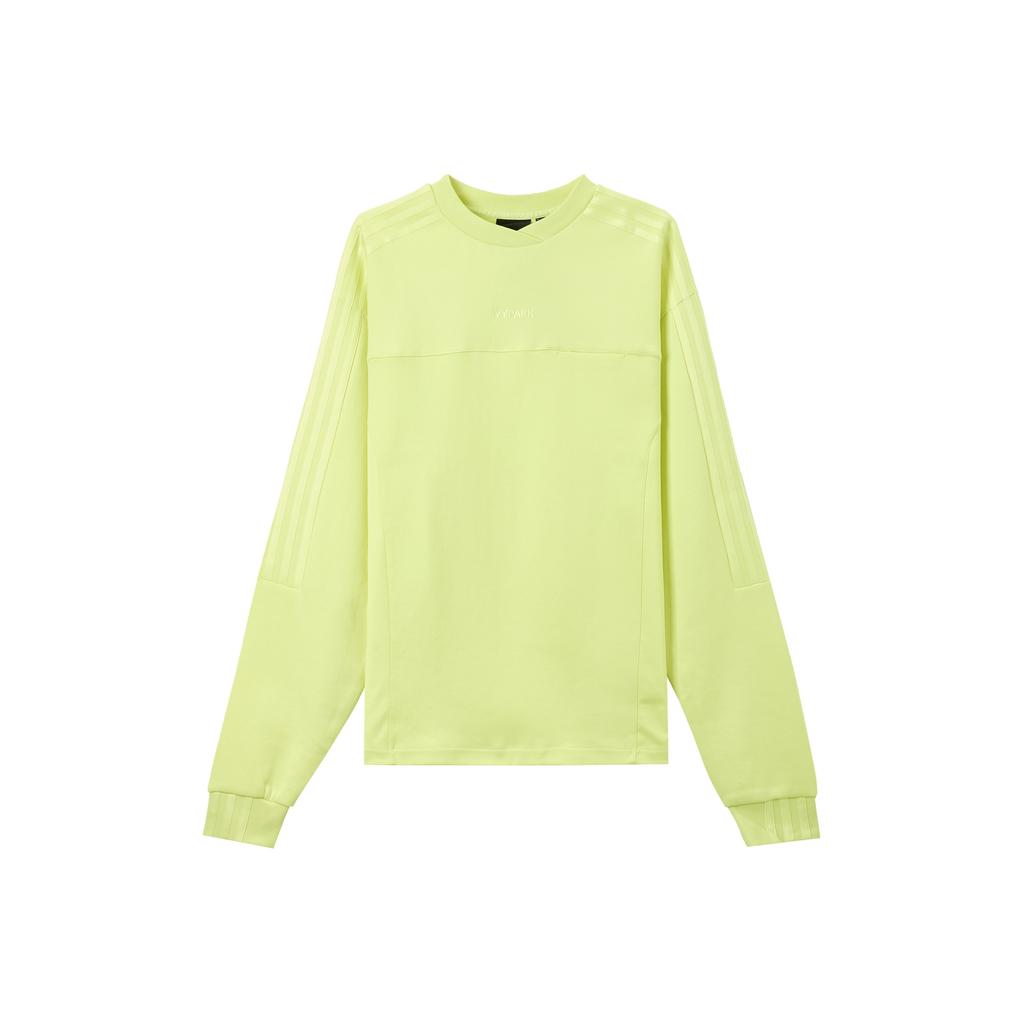 adidas Originals X Ivy Park Adidas Originals Trefoil X Ivy Park Embroidered Logo Solid Sweatshirt Unisex Tops Light-Yellow H25162