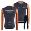 Winter Thermal Cycling Bib Tights With Fleece Lining Long Sleeve Jersey Set Road Bike Riding