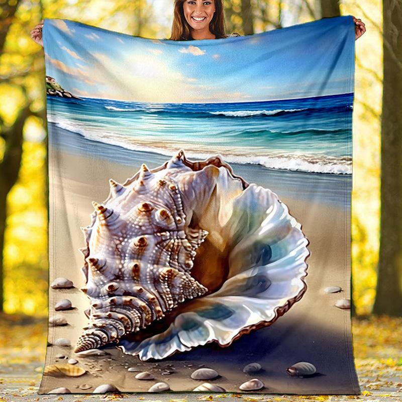 

Lake View Elk Nature Fleece Printed Flannel Blanket, Warm Soft Throw Sofa Bed Blanket 80cm x 120cm