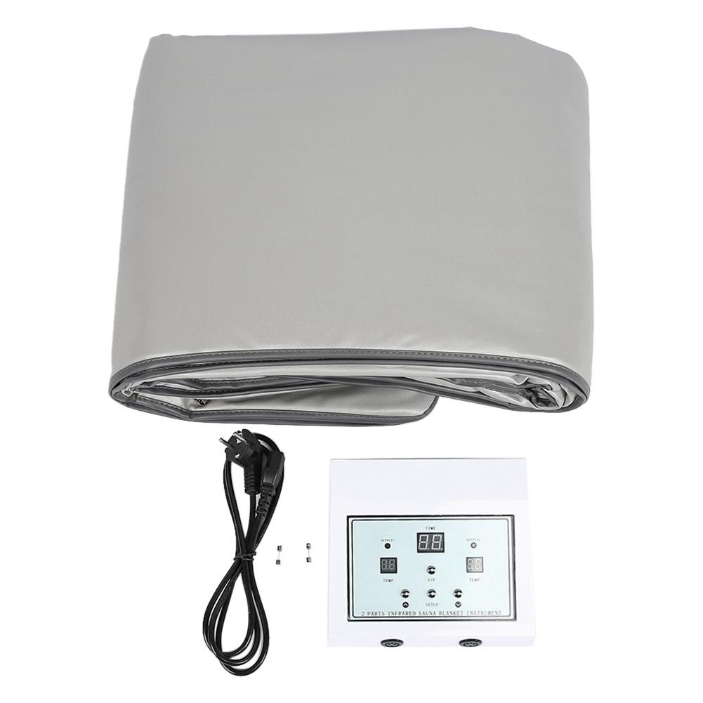Far Infrared Adjustable Sauna Heating Blanket Detoxification Body Slimming Blanket (UK Plug)