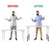 ABWR-Table Leg Extender Table Workbench Height Extender Easy To Install Use Straight Leg Table Leg Extender