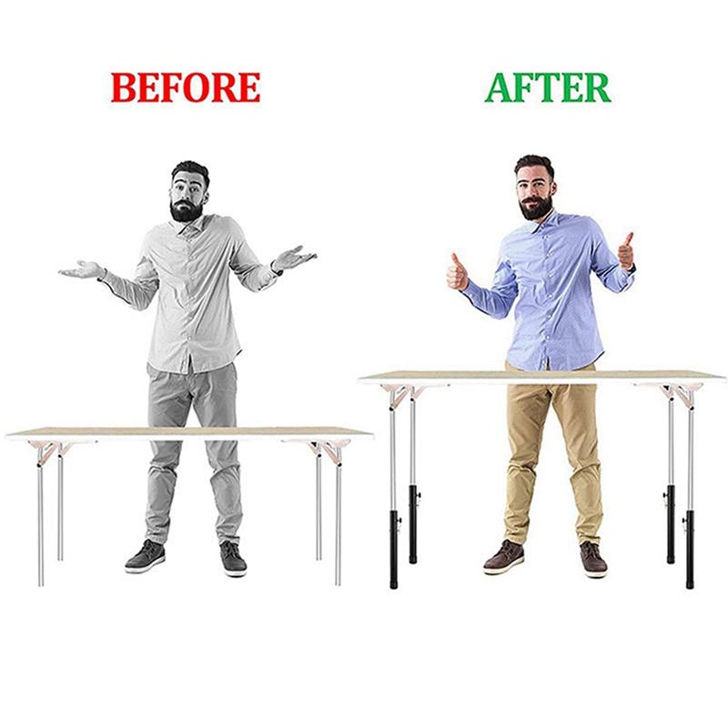 ABWR-Table Leg Extender Table Workbench Height Extender Easy To Install Use Straight Leg Table Leg Extender