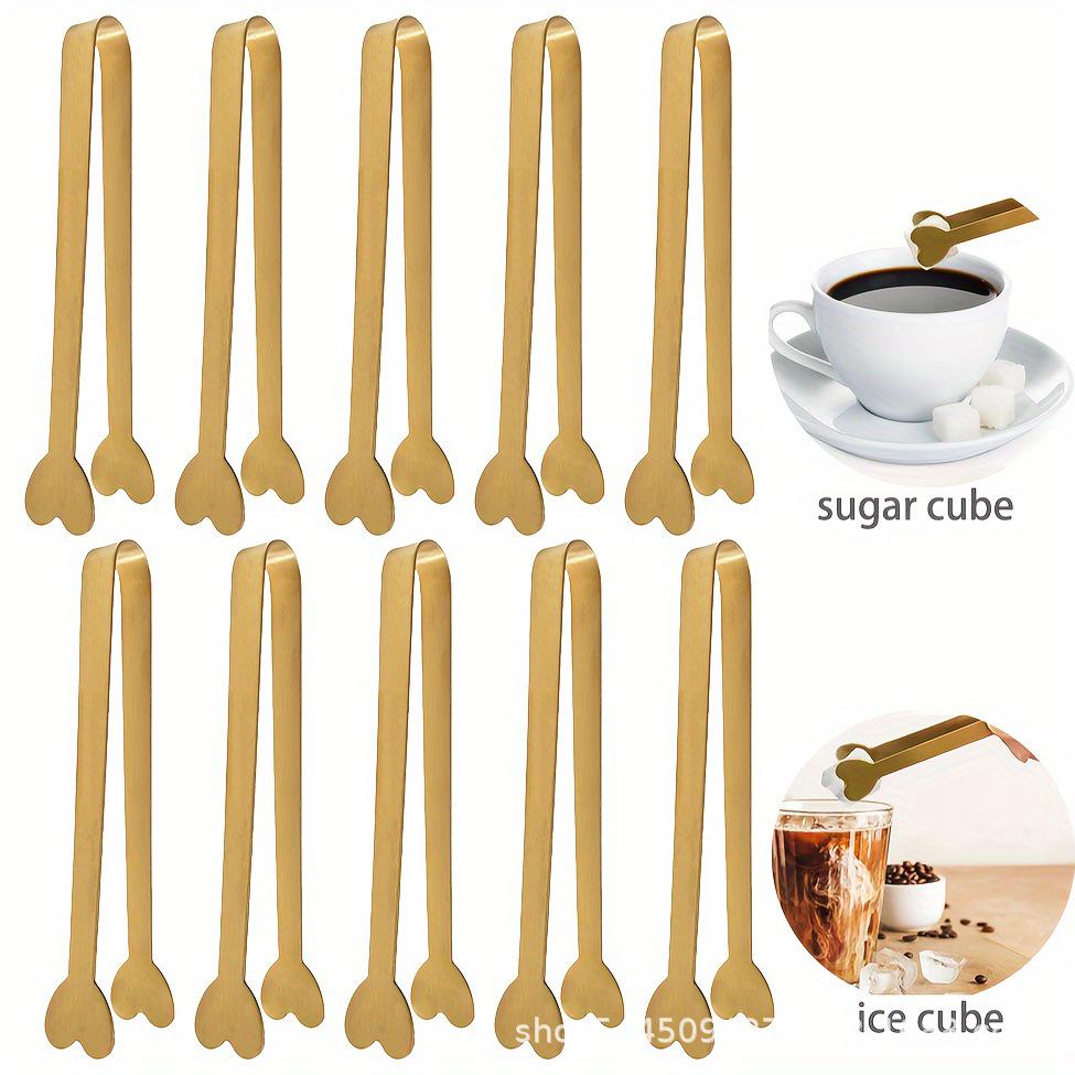 Stainless Steel Sugar Cube and Ice Tongs for Kitchen and Cafe Use