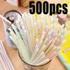 Disposable Drinking Straws Multicolor Plastic Pipes Cola Straws Bar Party Wedding Kitchen Pajitas Cocktail Straw Wholesale Tools