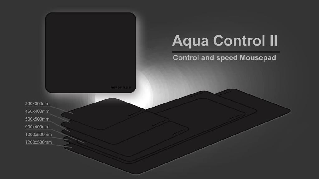 Aqua Control II Black XL Size Gaming Mouse Pad Xraypad AC2BXL X-raypad [Used]