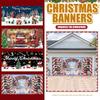 Banner de Porta/Capa Fluorescente UV de Natal/Fundo/Decoração de Festa de Feriado/Pano Decorativo Pendurado de Natal