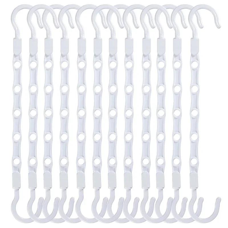 30Pcs Creative Windproof Magic Hanger Multifunctional PP Plastic Hanger Rotatable Folding Hanger Storage and Connection Hook