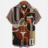 New summer casual hot sale D printing short-sleeved shirt Hawaiian shirt men's vacation seaside source