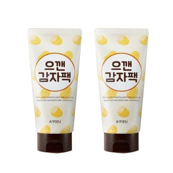 

A pieu Mashed Potato Pack Wash-Off Mask – Brightening & Skin Smoothing Care 130ml (Set of 2)