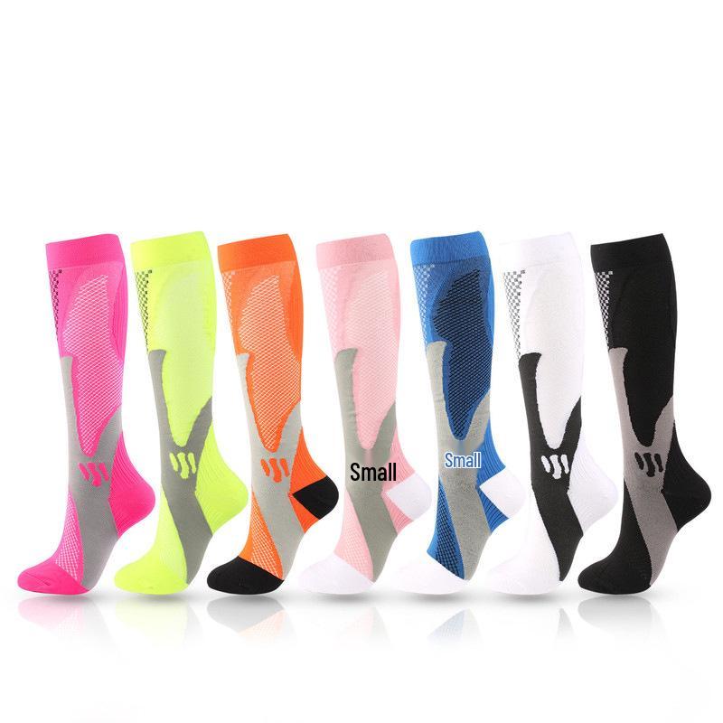 Breathable Non-slip Calf Compression Socks for Sports, Marathon, Aerobics, and Running