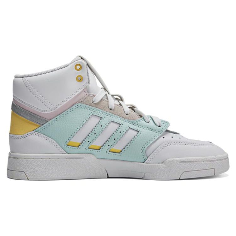 Adidas Originals Drop Step Retro Casual High-Top Skate Shoes Women Sneakers White Blue GW1759