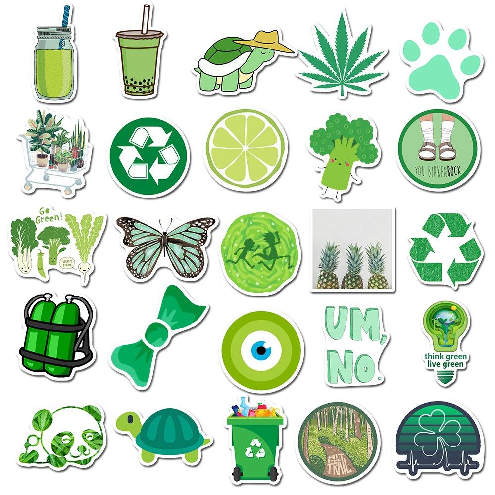 Cute And Colorful Waterproof Stickers For Luggage Water Bottles Computers And Cars Set Of 50 Jxz-tz