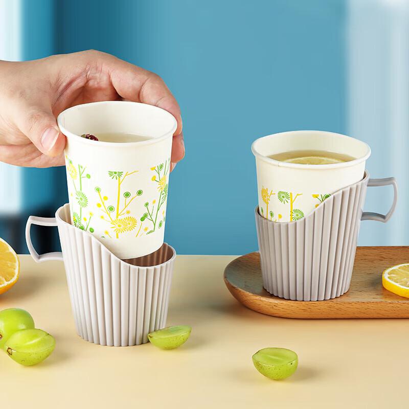 Baijie Insulated Disposable Paper Cup Holders (12-Pack)