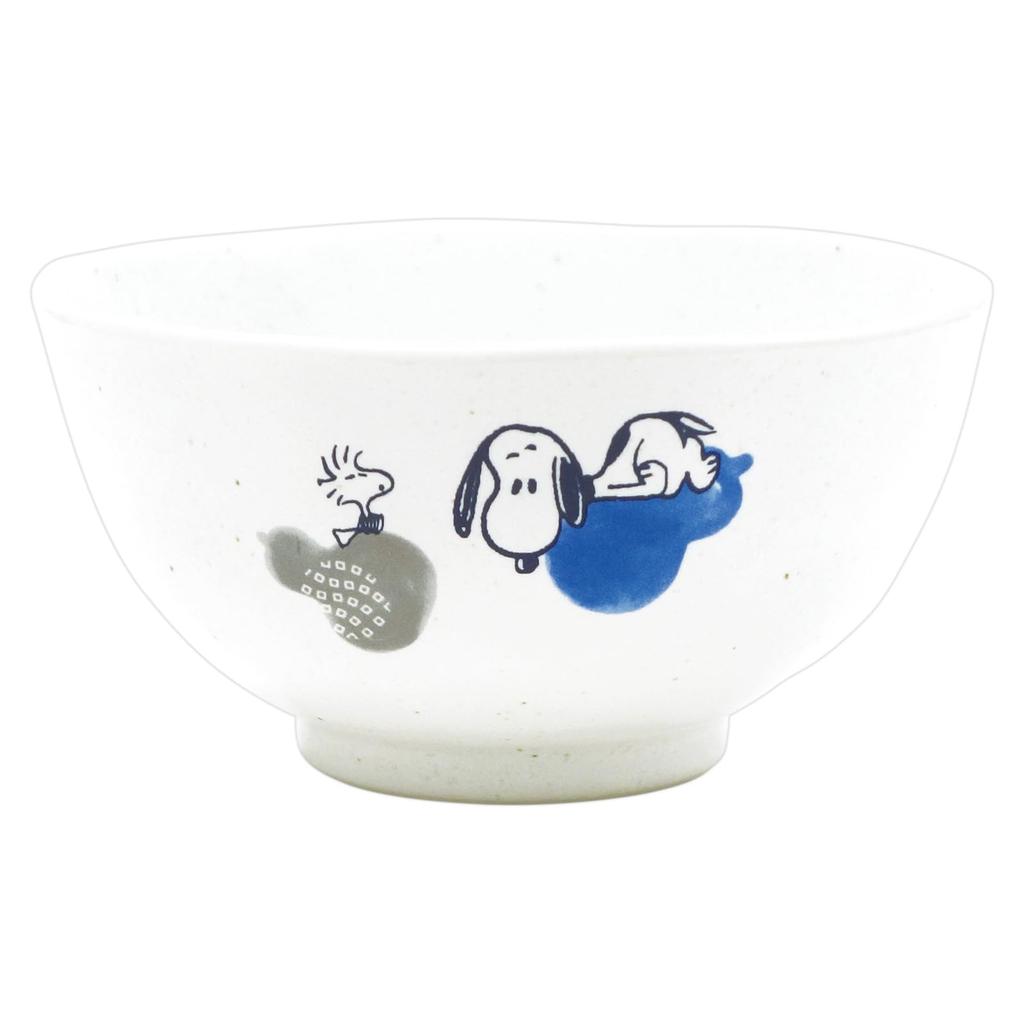 PEANUTS Snoopy Rice Microwave and Dishwasher Fuku Hyotan Made in Product Number 617131 Bowl, 11.5cm, Safe, Design, Japan,