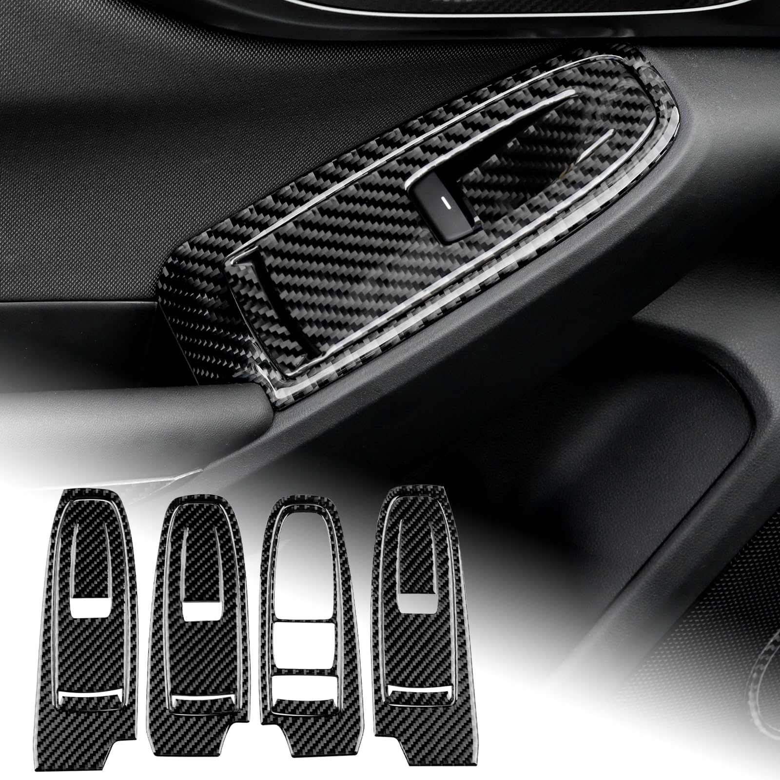 

AIRSPEED Декоративная панель переключателя стеклоподъемника из углеродного волокна для Subaru WRX поколения VB RHD Стильная декоративная наклейка для интерьера с лентой для стильного чёрный