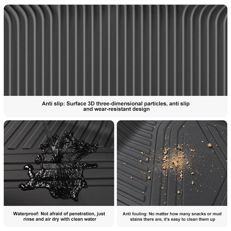 Right-Hand Drive Kia EV9 Trunk Mat (2024-2025 Models) - TPE Tail Box Mat