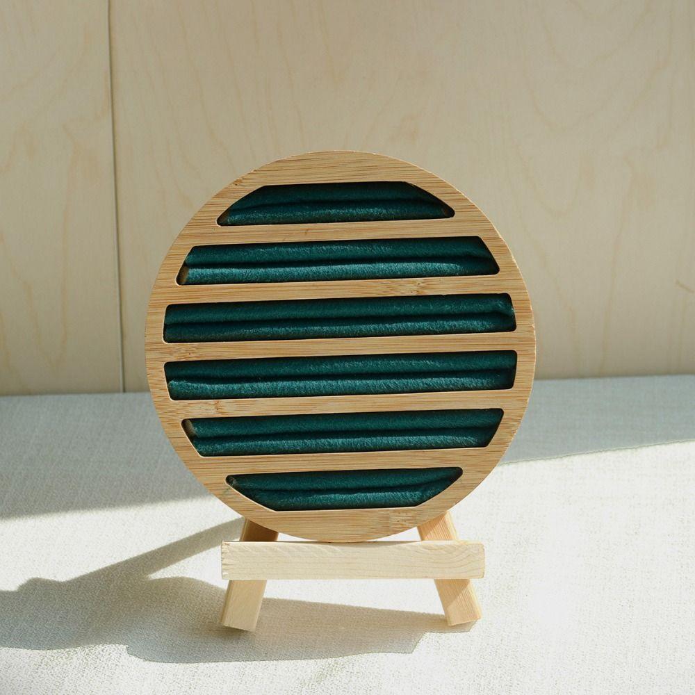 Round Shape Ring Earring Holder Storage Tray Jewelry Organizer  Jewelry Accessories