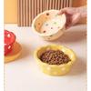6-Inch lace pet food bowl dog cat polka dot ceramic bowl practical water bowl hot sale