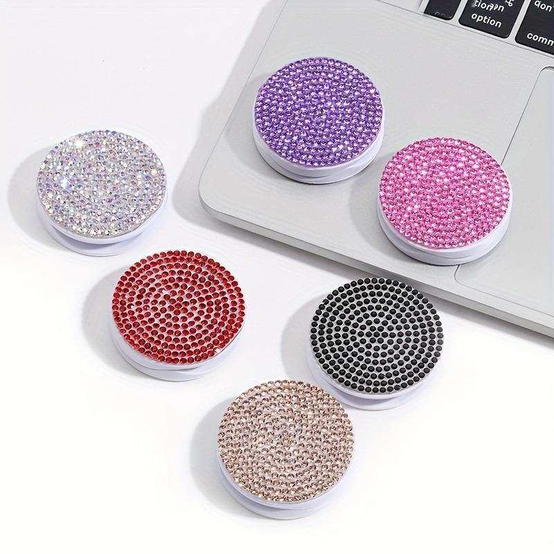 Supporto Push-Pull per Telefono Flash Diamond, Telefono Colorato Creativo, Supporto Pieghevole Integrato, Supporto Adesivo Posteriore per Telefono per Pigri