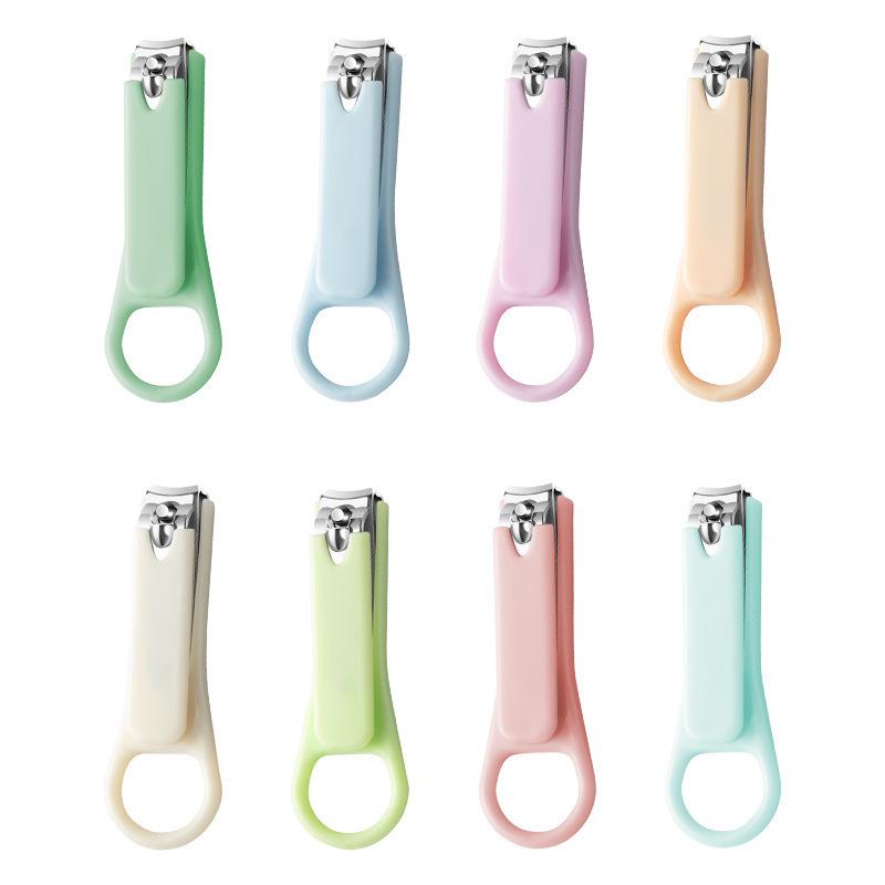Child-Safe Anti-Pinch Baby Nail Clipper Set - Anti-Splash, Cute Design, Portable for Kids and Students