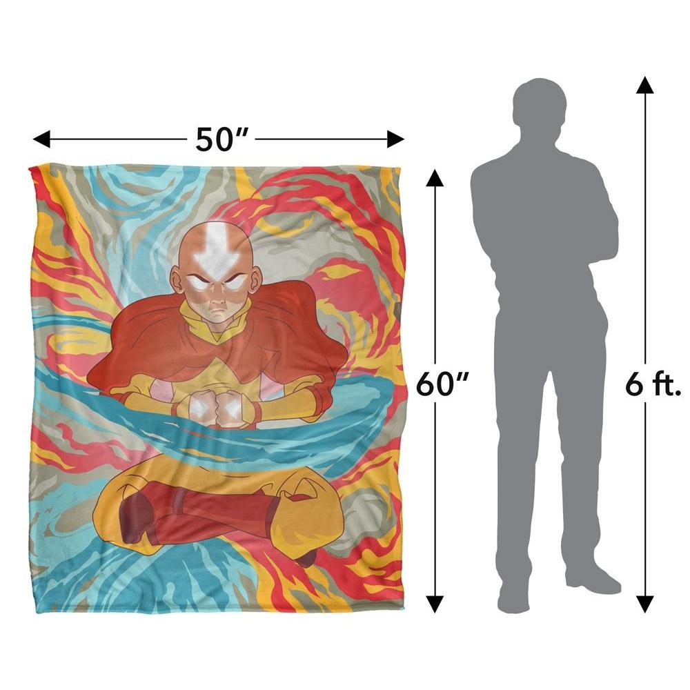 Avatar: The Last Airbender Silky Aang Supersoft Blanket