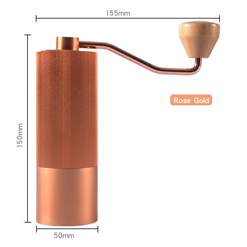 

Manual Coffee Grinder CNC Professional Moka pot Drip Stainless Steel Diamond Adjustable Hand Burr Coffee Bean Grinding