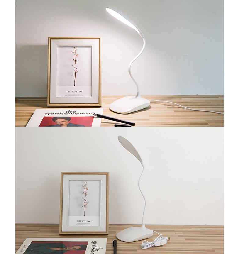 Rechargeable LED Desk Lamp: Dual-use for Study, Reading, & Dormitory Use - Creative Gift Idea