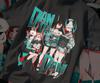 Hot Dandadan Momo Ayase Neon Anime Printed T-Shirt, Oversize, Soft Cotton, Fashionable Streetwear, Gift for Anime Fans, Teens